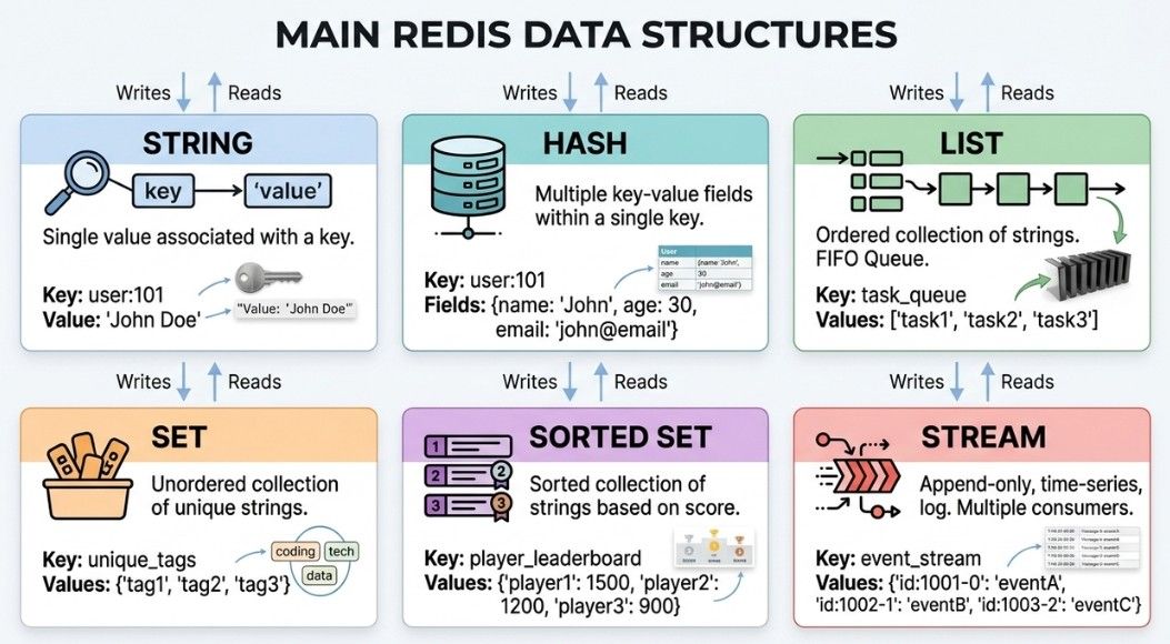 Main Redis Data Structures
