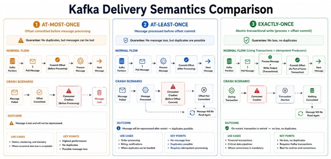 Kafka Message Delivery Semantics