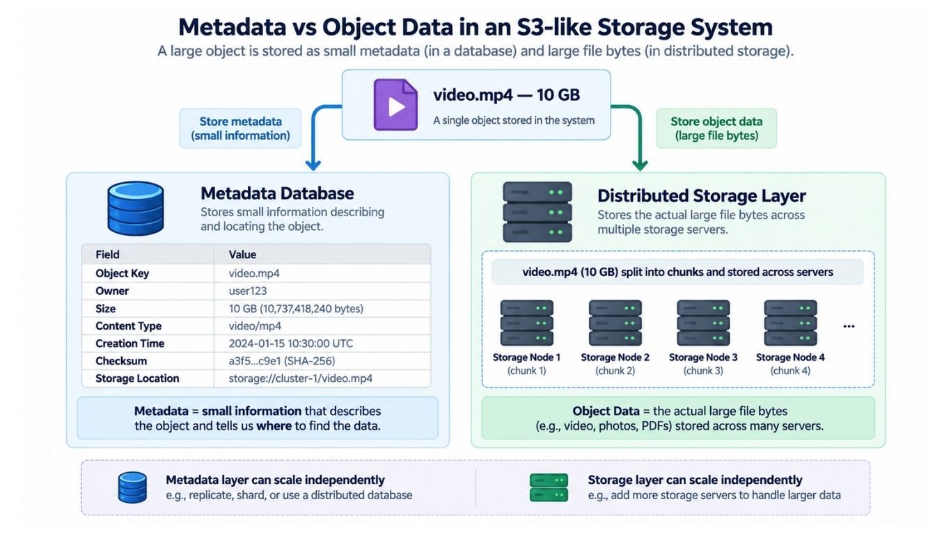 Metadata and Object Data