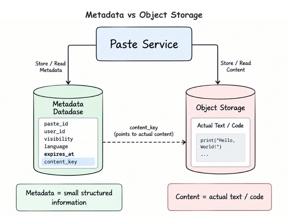 Metadata vs Object Storage