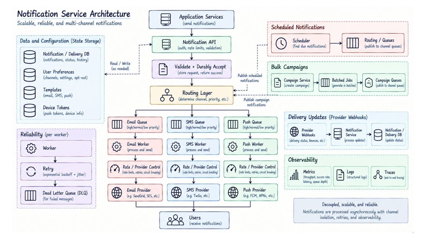 Complete Notification Service Architecture