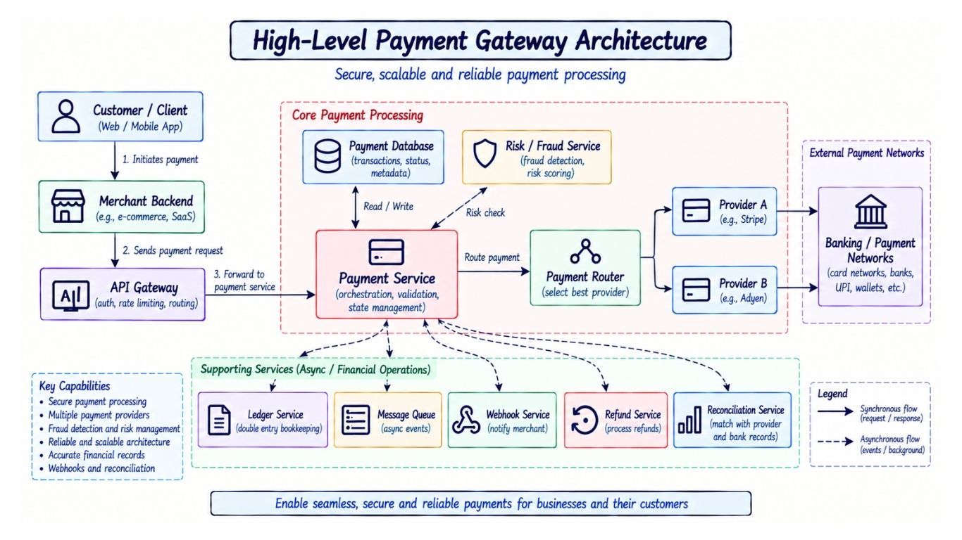 High-Level Payment Gateway Architecture