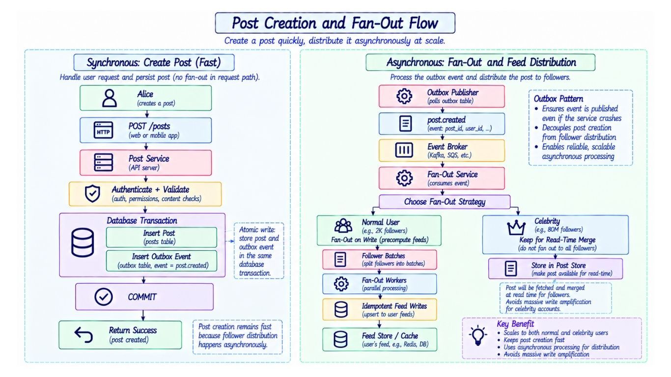 End-to-End Post Creation Flow