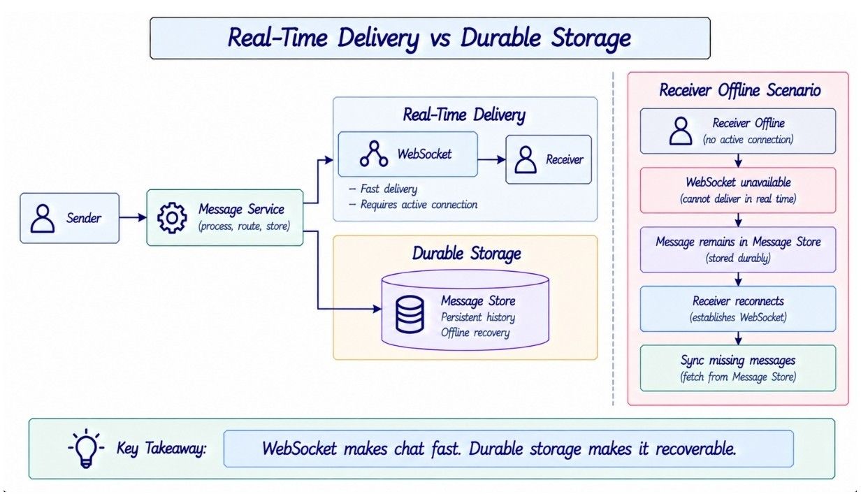 Difference Between Real-Time Delivery vs Durable Storage