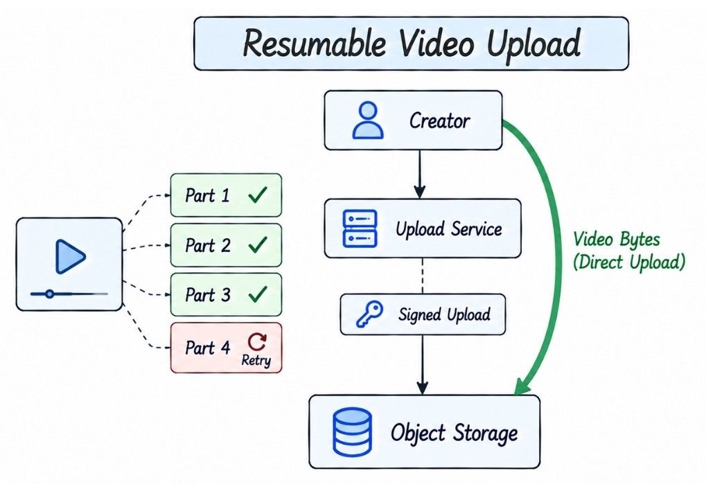Resumable and Multipart Uploads