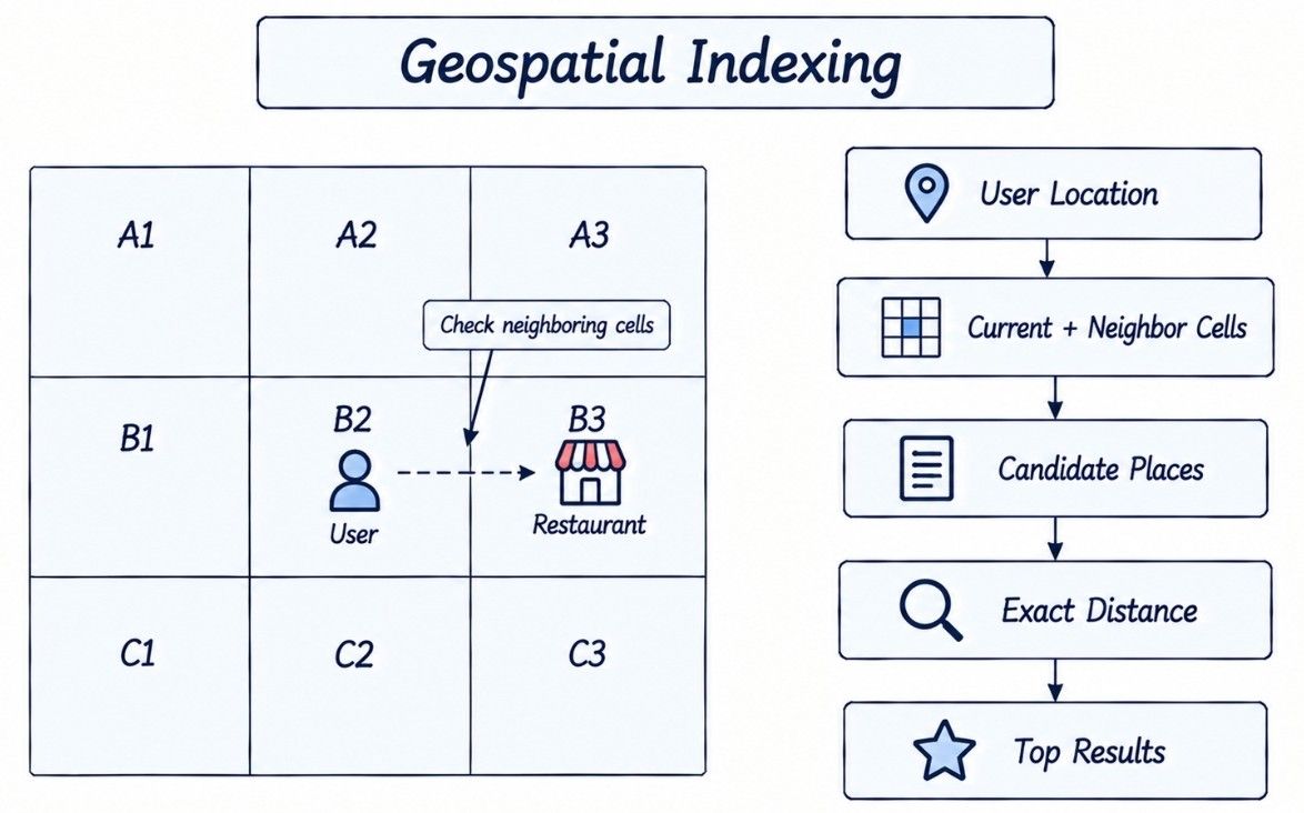 Geospatial Indexing and Nearby Search