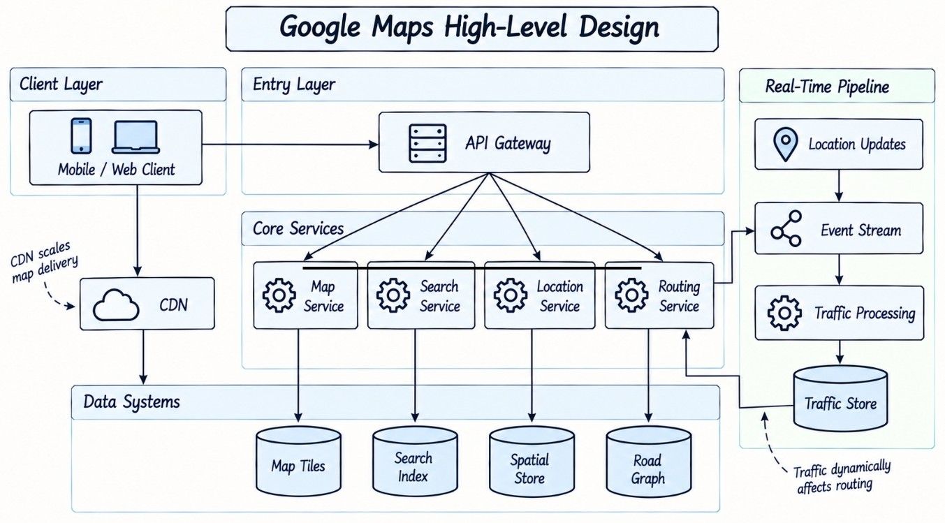 Google Maps High-Level Design