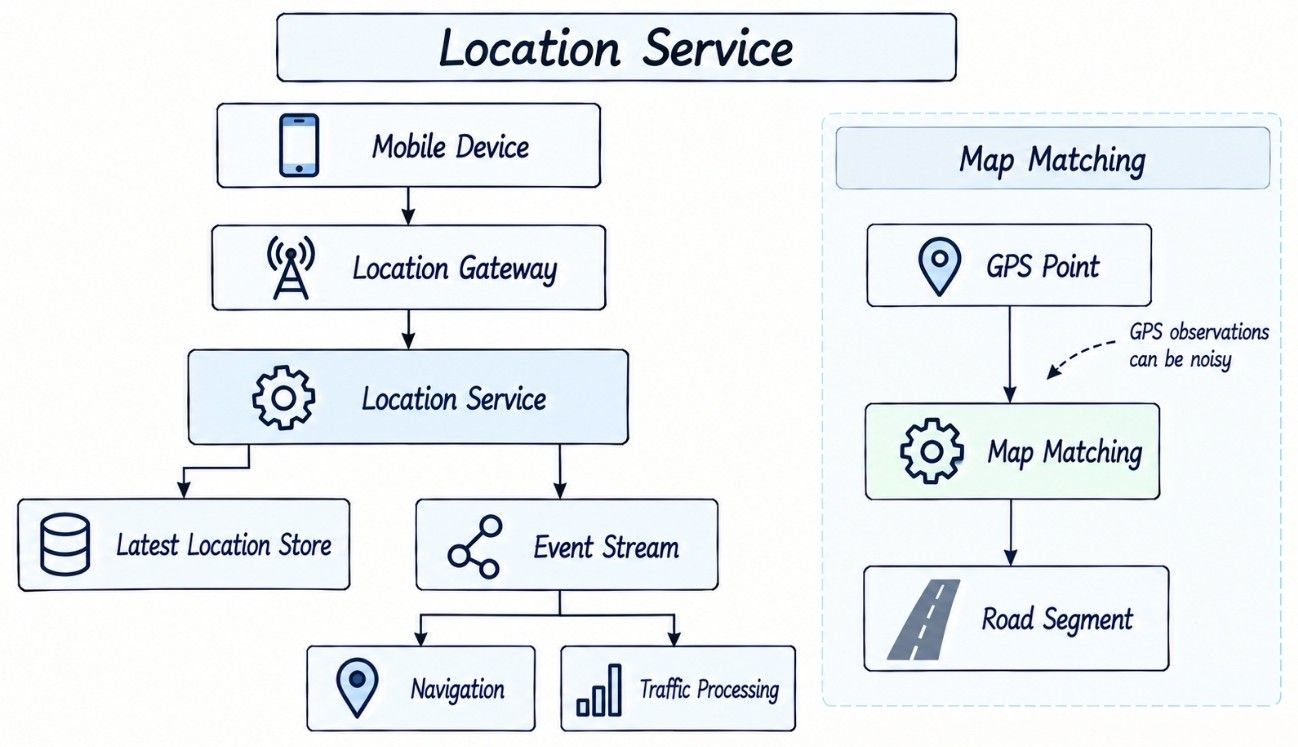 Location Service and Map Matching