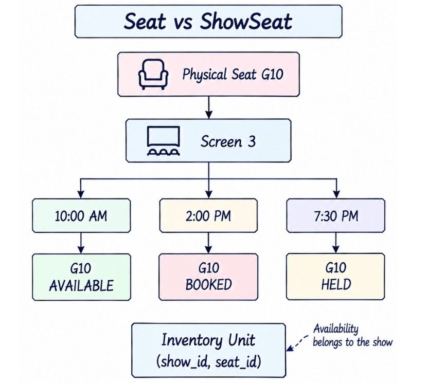Difference Between Seat vs ShowSeat