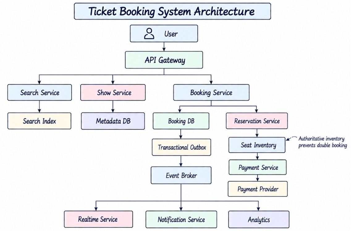 Ticket Booking System Architecture