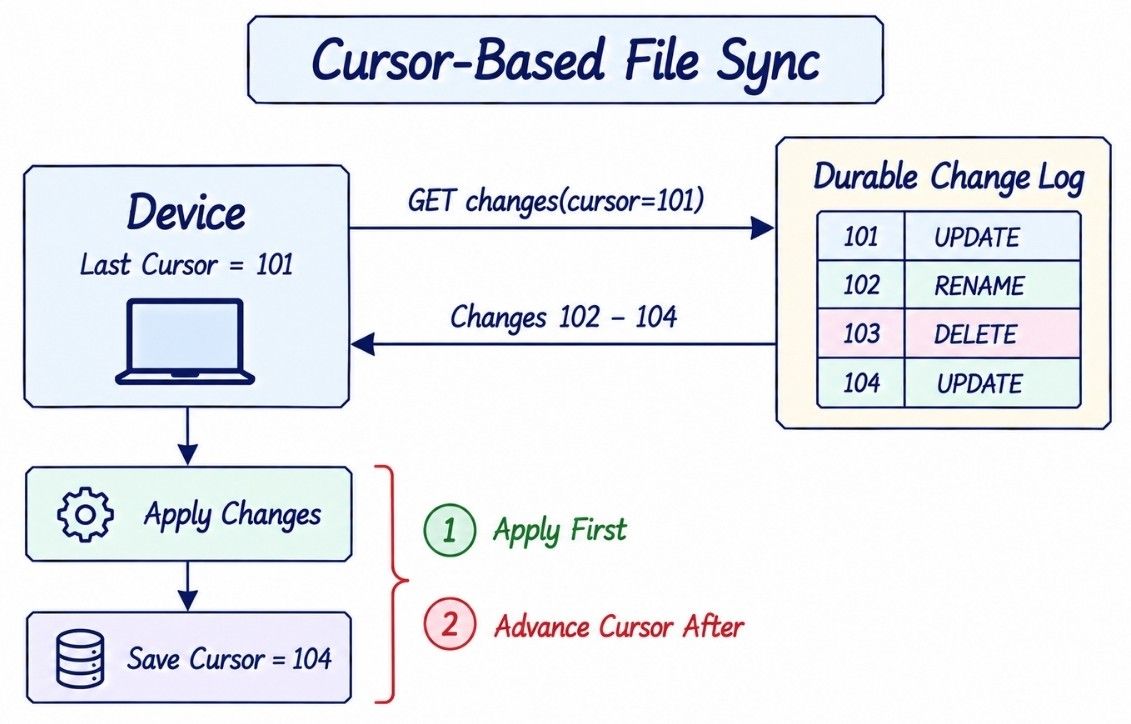 Change Log and Cursor-Based Sync
