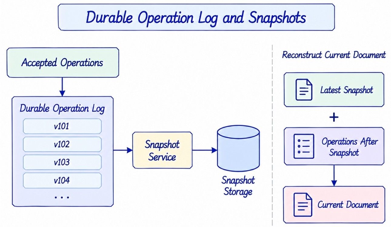 Durable Operation Log and Snapshots