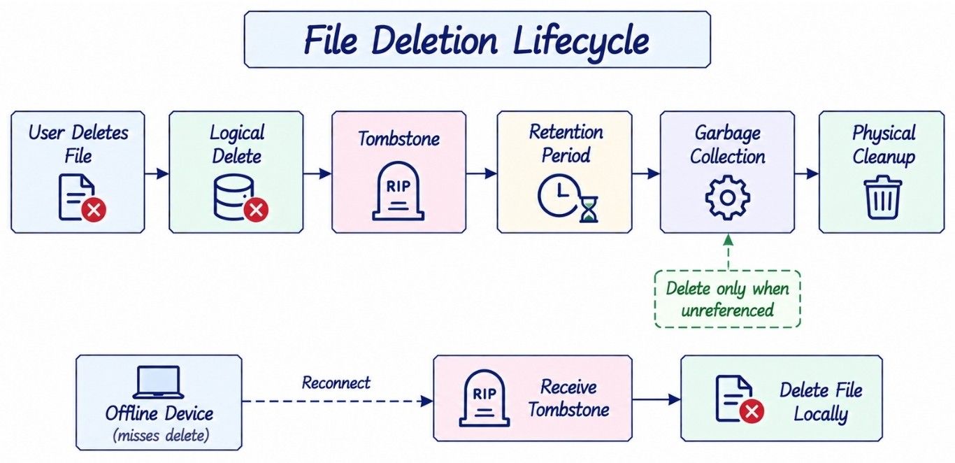 Deletion, Tombstones, and Garbage Collection