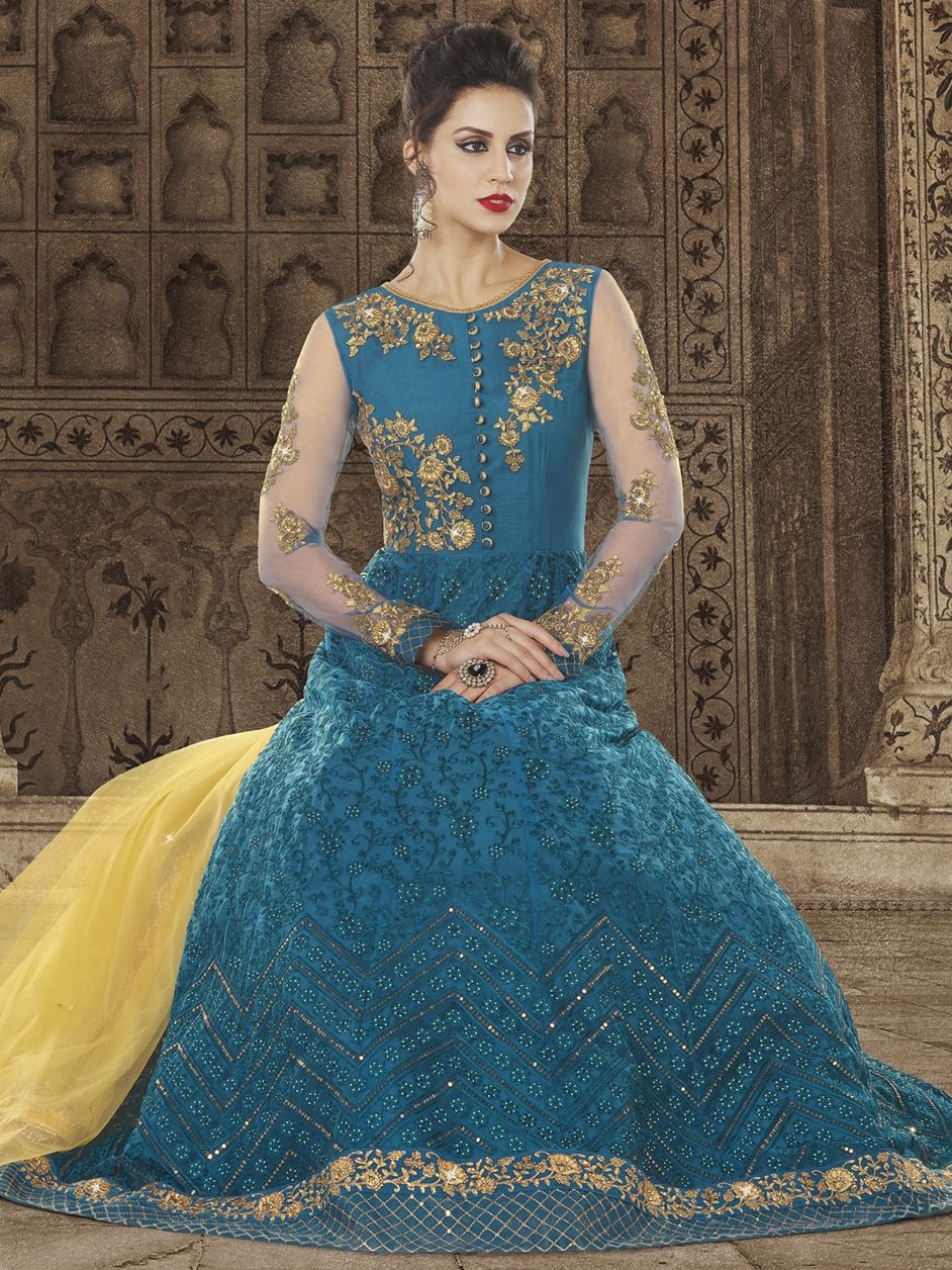 1501167 Blue color Salwar Kameez