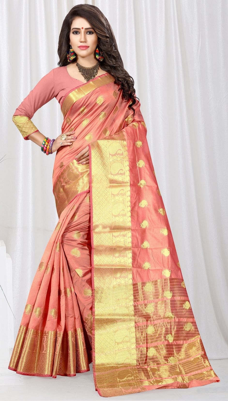 1503671: Pink and Majenta color Sarees