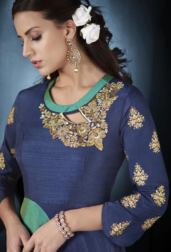 banarasi evening gown
