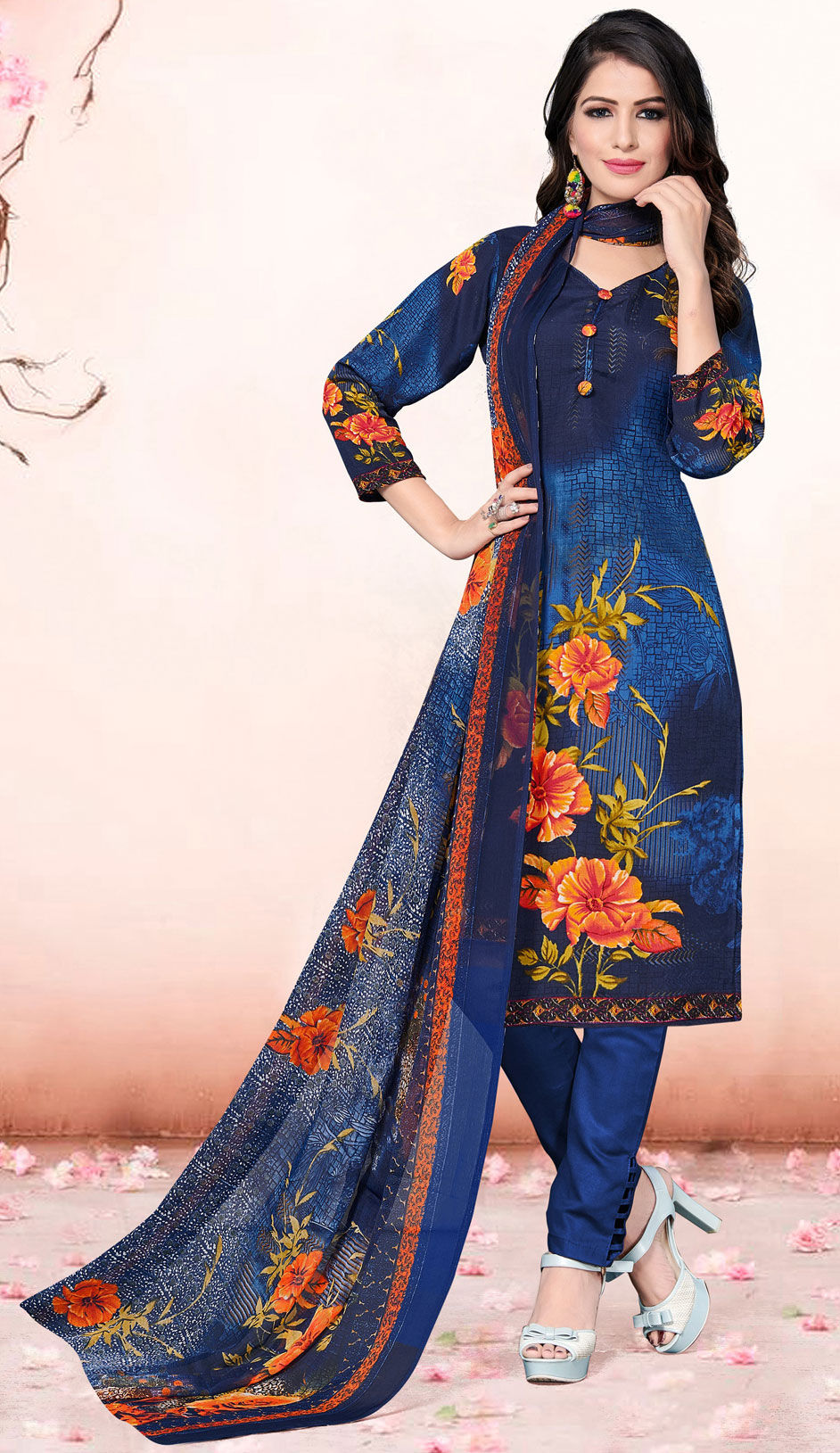plain material for salwar
