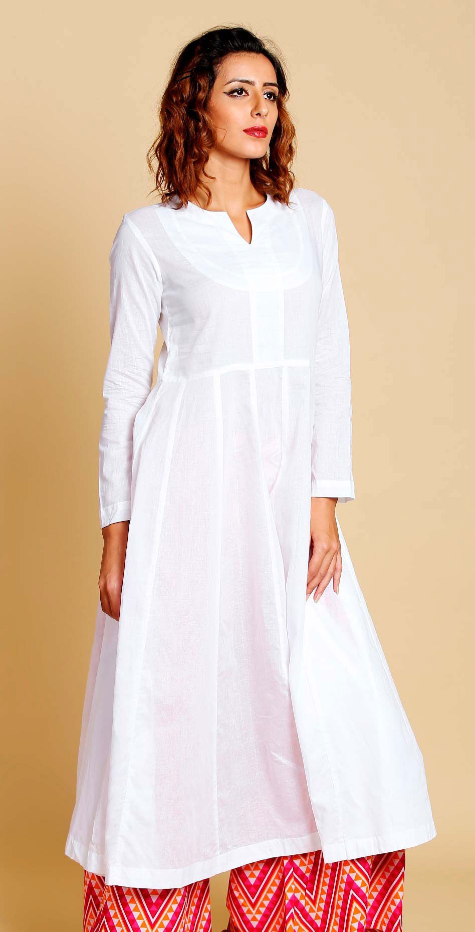 off white color kurti