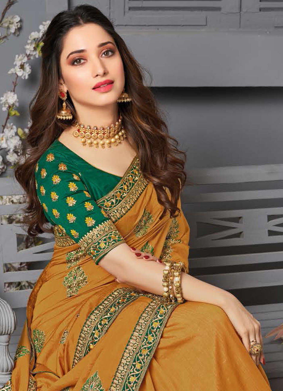 Traditional, Wedding Orange color Art Silk, Silk fabric Saree 1680767