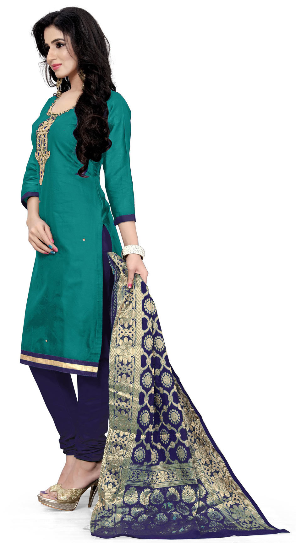 plain material for salwar
