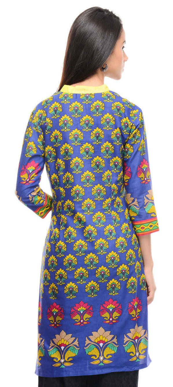 Casual Multicolor color Cotton fabric Kurti 467259
