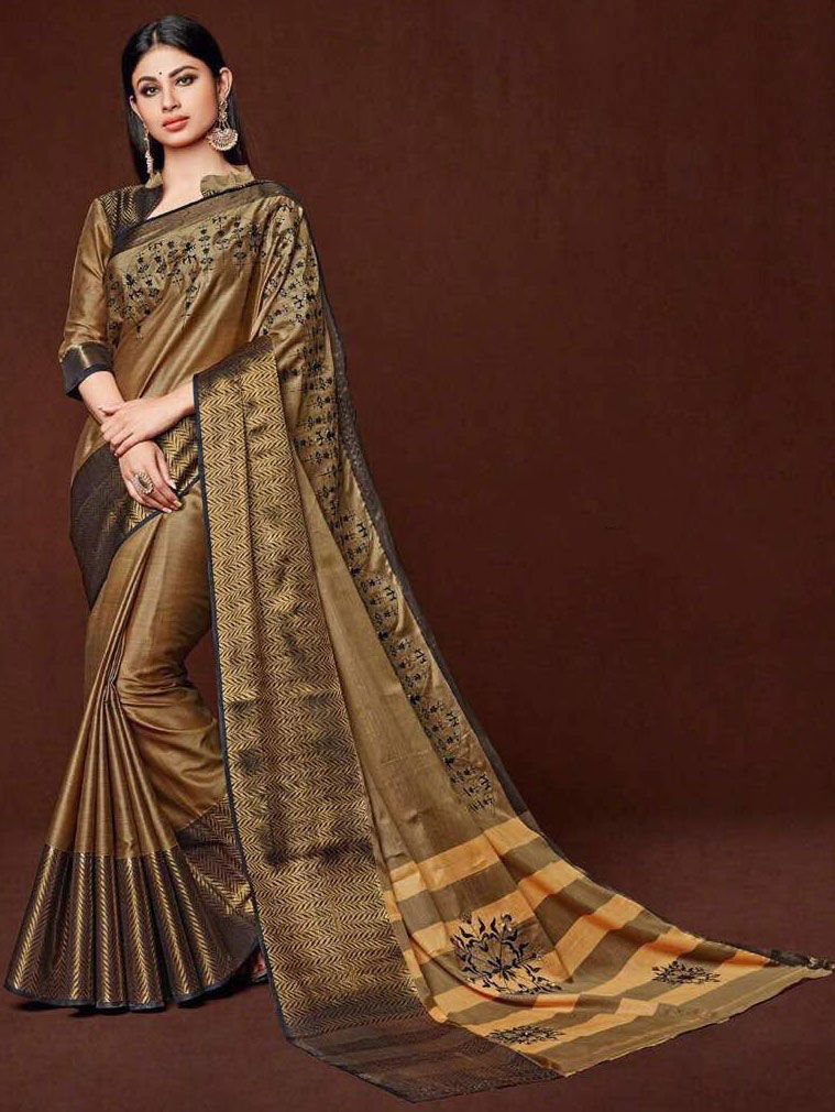 Midnight Gold Saree main image 1