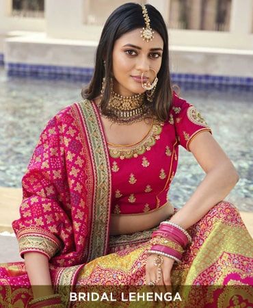 ladies dulhan lehenga