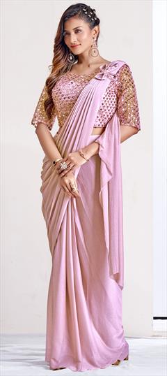 Sequence Designer Ready To Wear Saree With Stich Blouse, Machine Wash at Rs  1595 in Surat