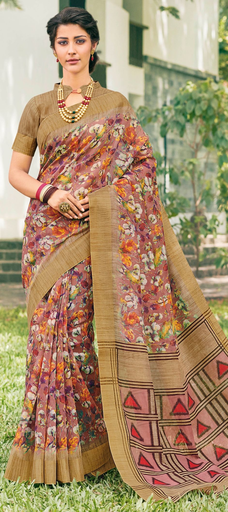 1514967 Traditional Multicolor Color Bhagalpuri Silk Silk Fabric Saree