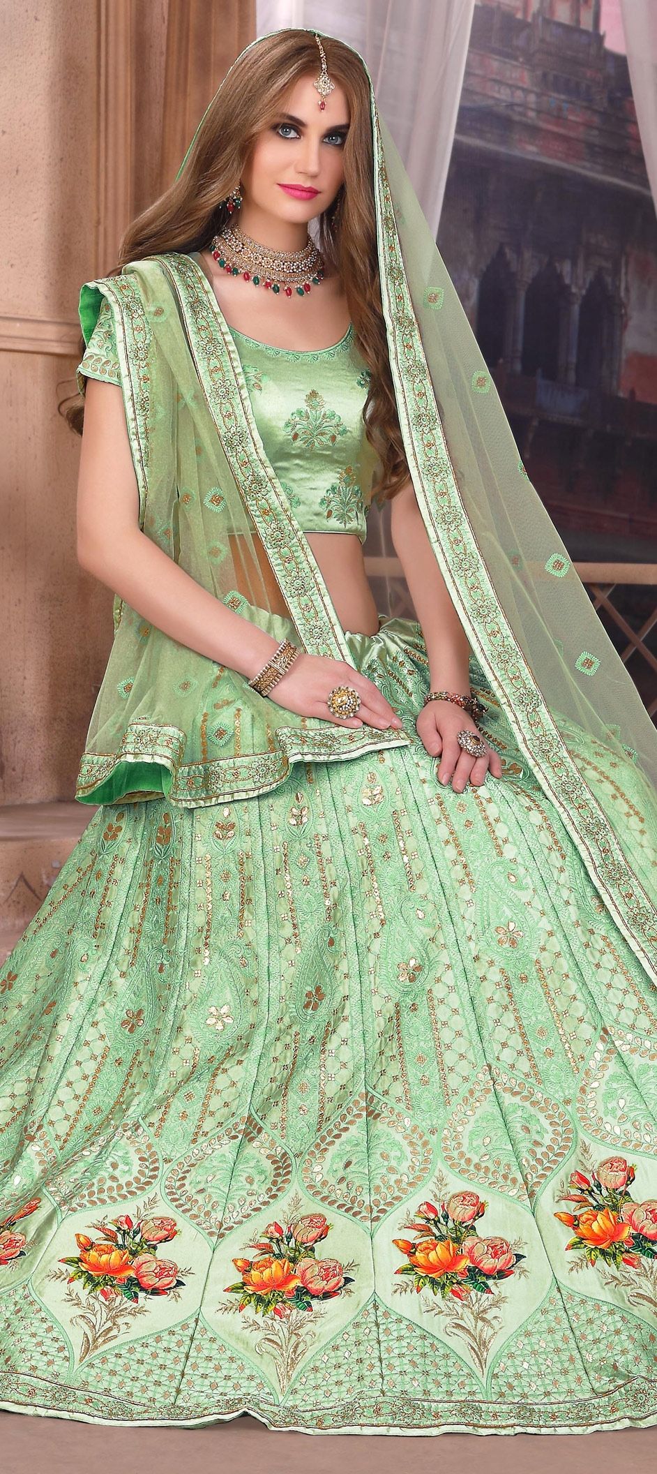 Shraddha Kapoor Heavy Red Floral Printed Georgette Wedding Wear Lehenga  Choli* (Semi-Stitch) 💃 Lehenga Fabric:-Heavy Georgette Leheng... |  Instagram