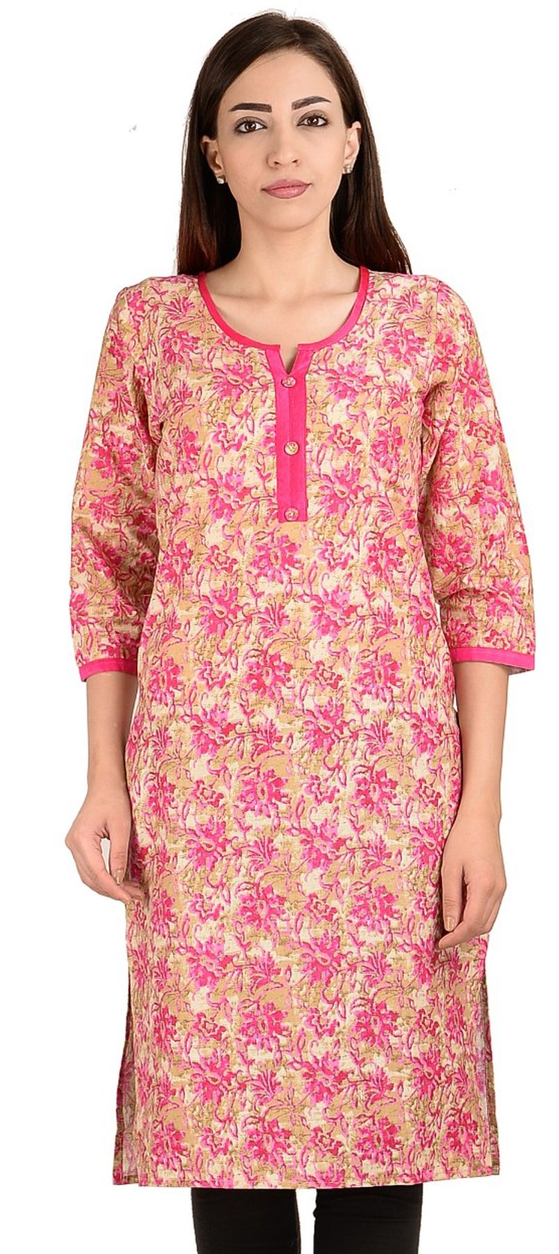 1537785 Designer Multicolor color Cotton fabric Kurti