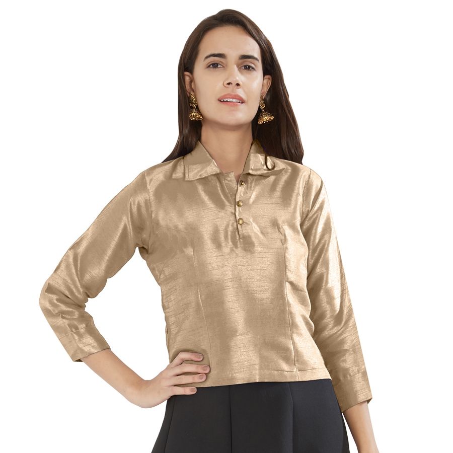 1541439-beige-and-brown-color-raw-silk-fabric-blouse