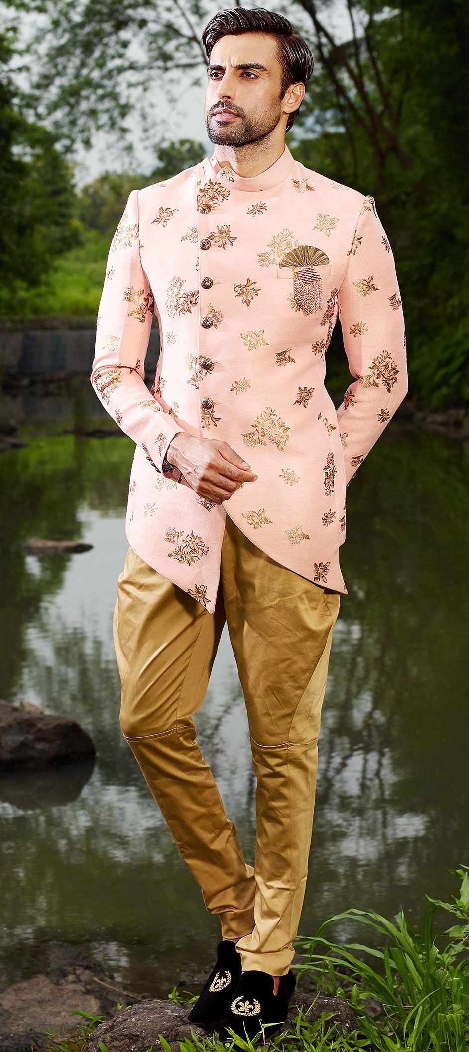 jodhpuri printed suit for men