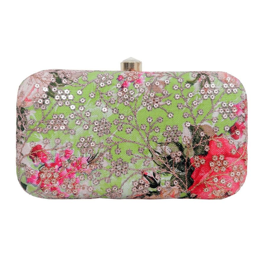 Multicolor color Synthetic fabric Clutches : 1583498