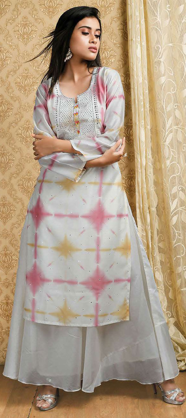 party wear silk kurtis