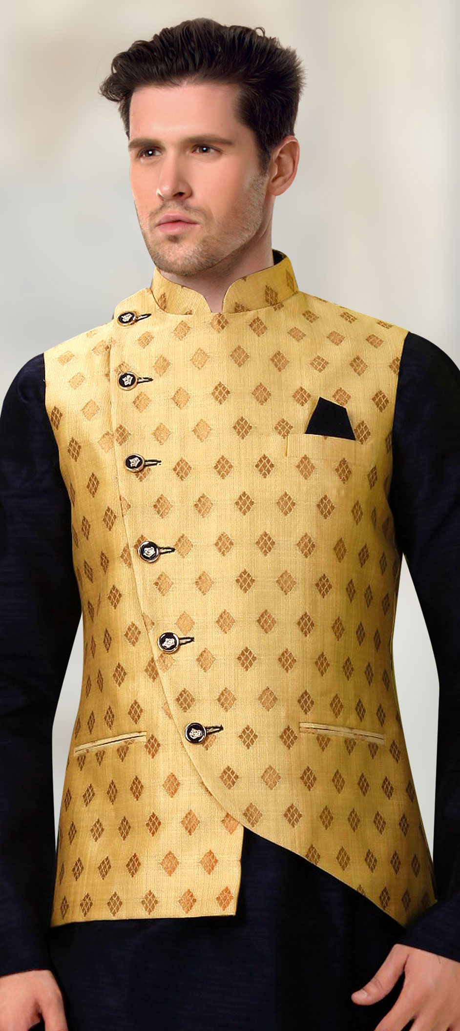 brocade nehru jacket