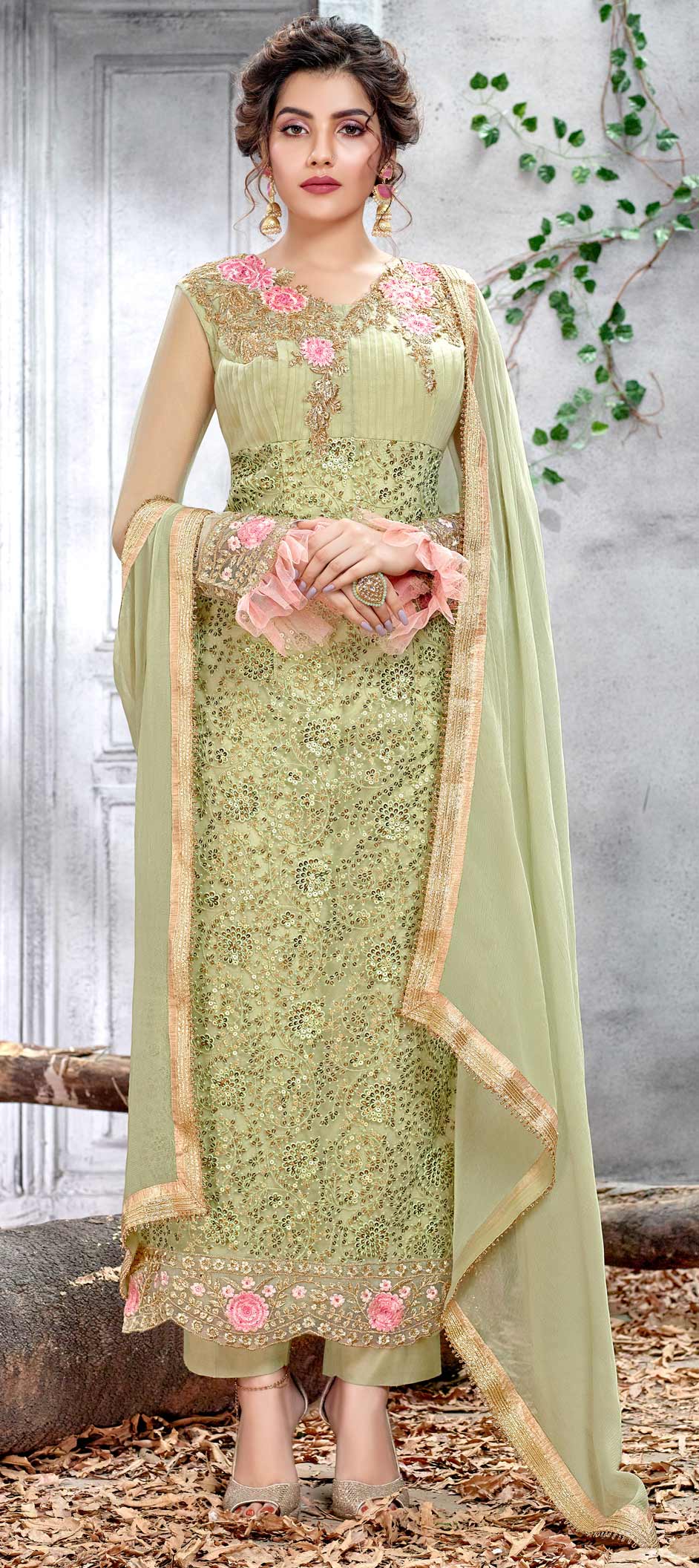 net ke suit salwar