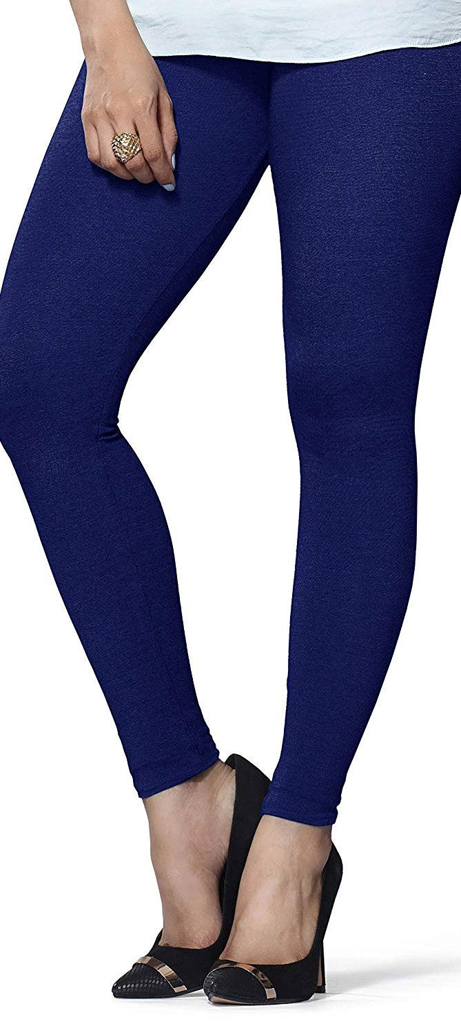 Frenchtrendz | Buy Frenchtrendz Cotton Spandex Dark Navy Churidar Leggings  Online