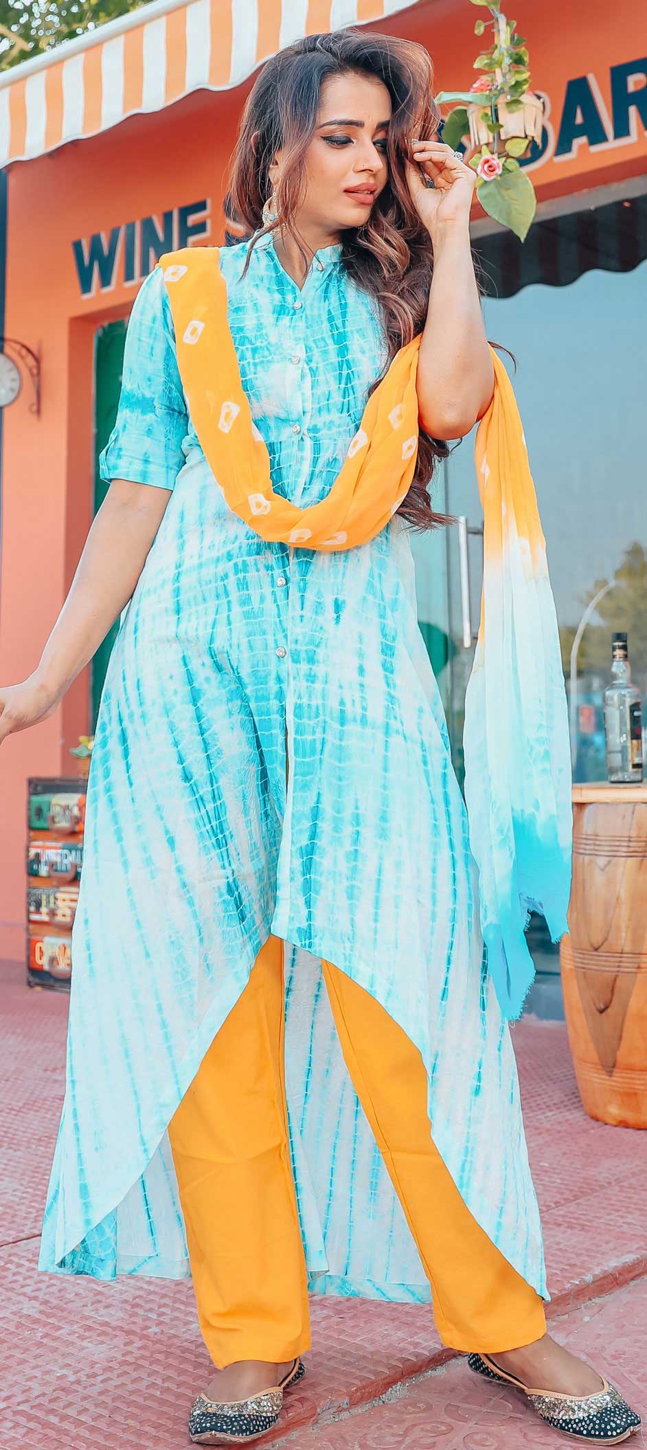 tie dye salwar kameez