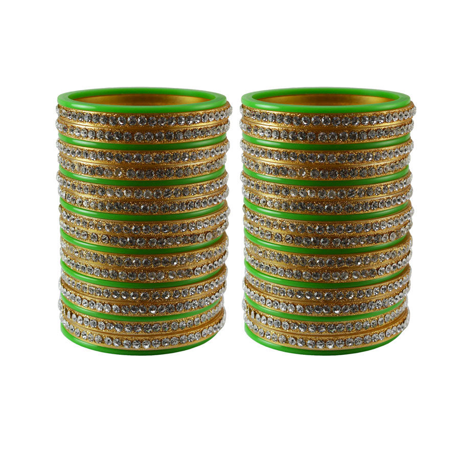 Green color Metal Alloy metal Bangles 1597333
