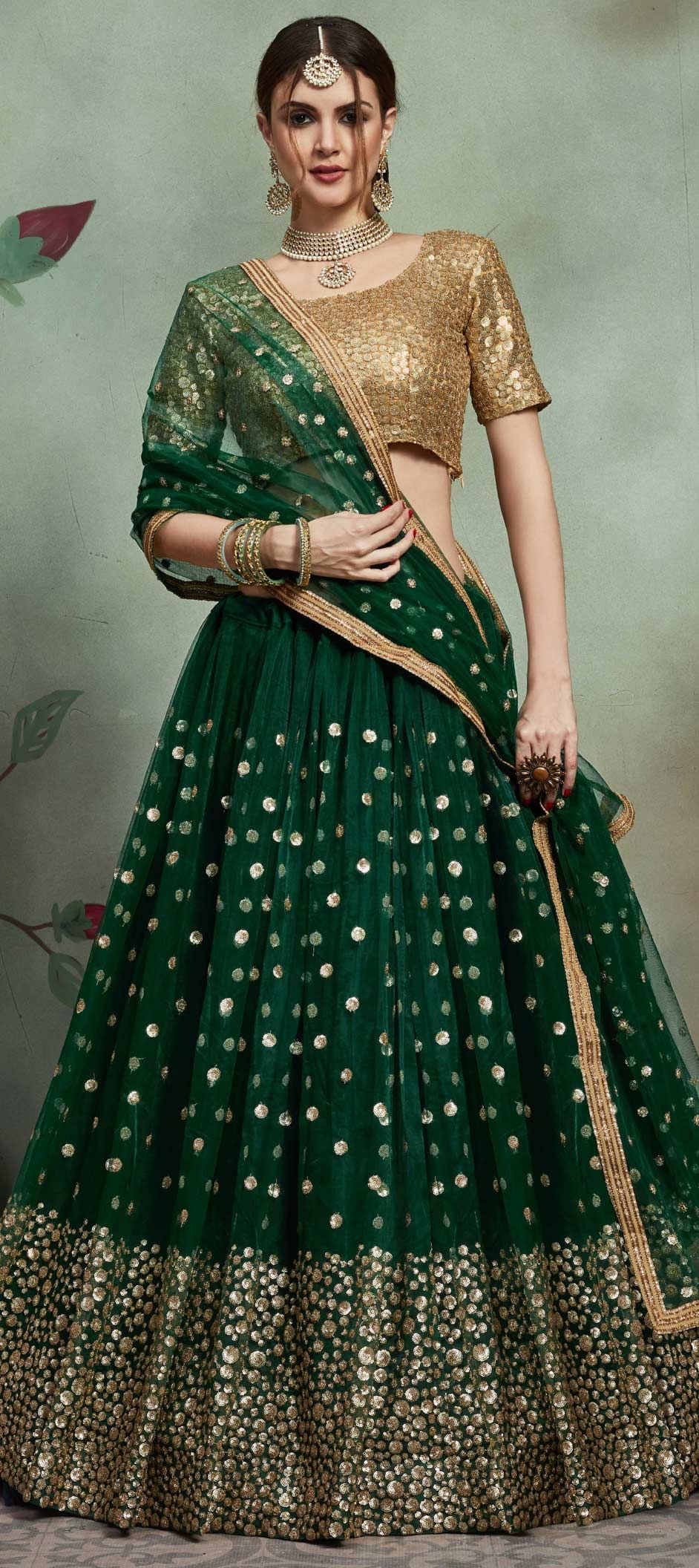 Green Lehenga Choli for Women Indian Wedding Lehnga Choli Designer  Bridesmaids Ready to Wear Lengha Choli Mahendi, Sangeet Engagement Ghagra -  Etsy