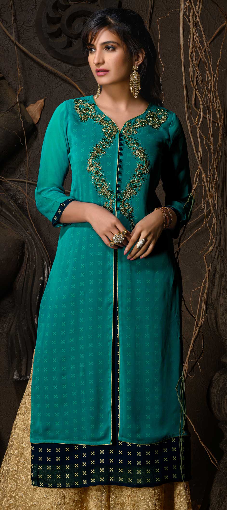 Casual Blue color fabric Kurti 1604769