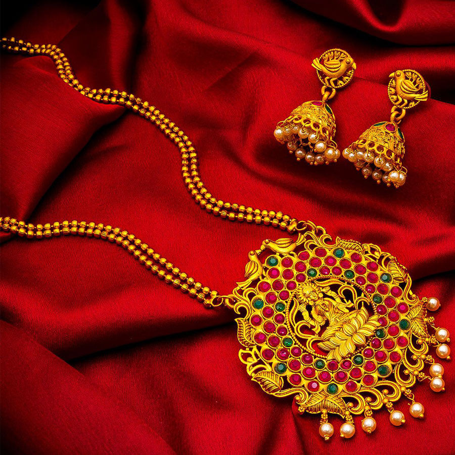 Multicolor color Brass metal Necklace 1605452