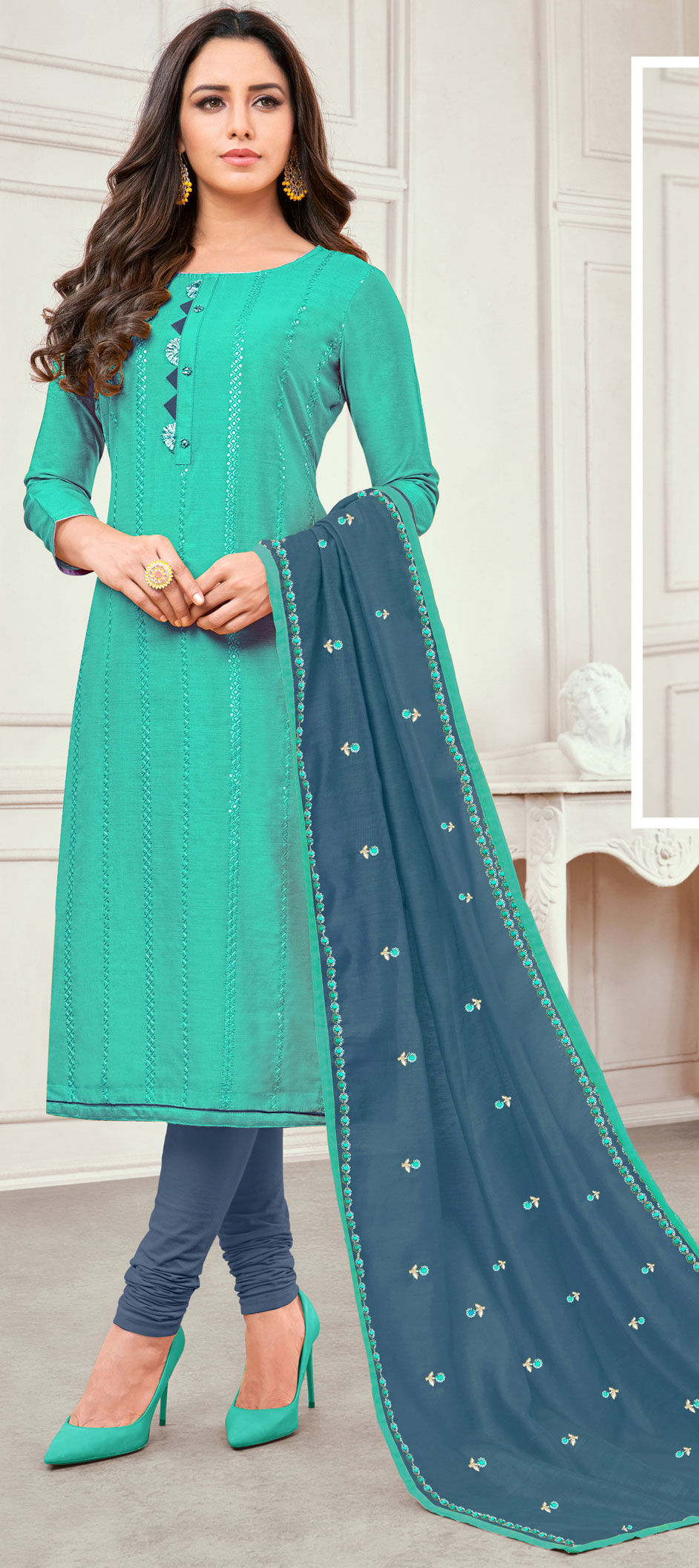 plain material for salwar