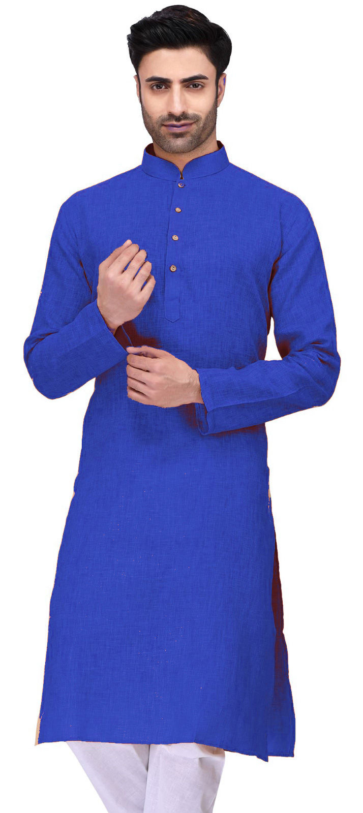 Blue color Cotton fabric Kurta 1623342