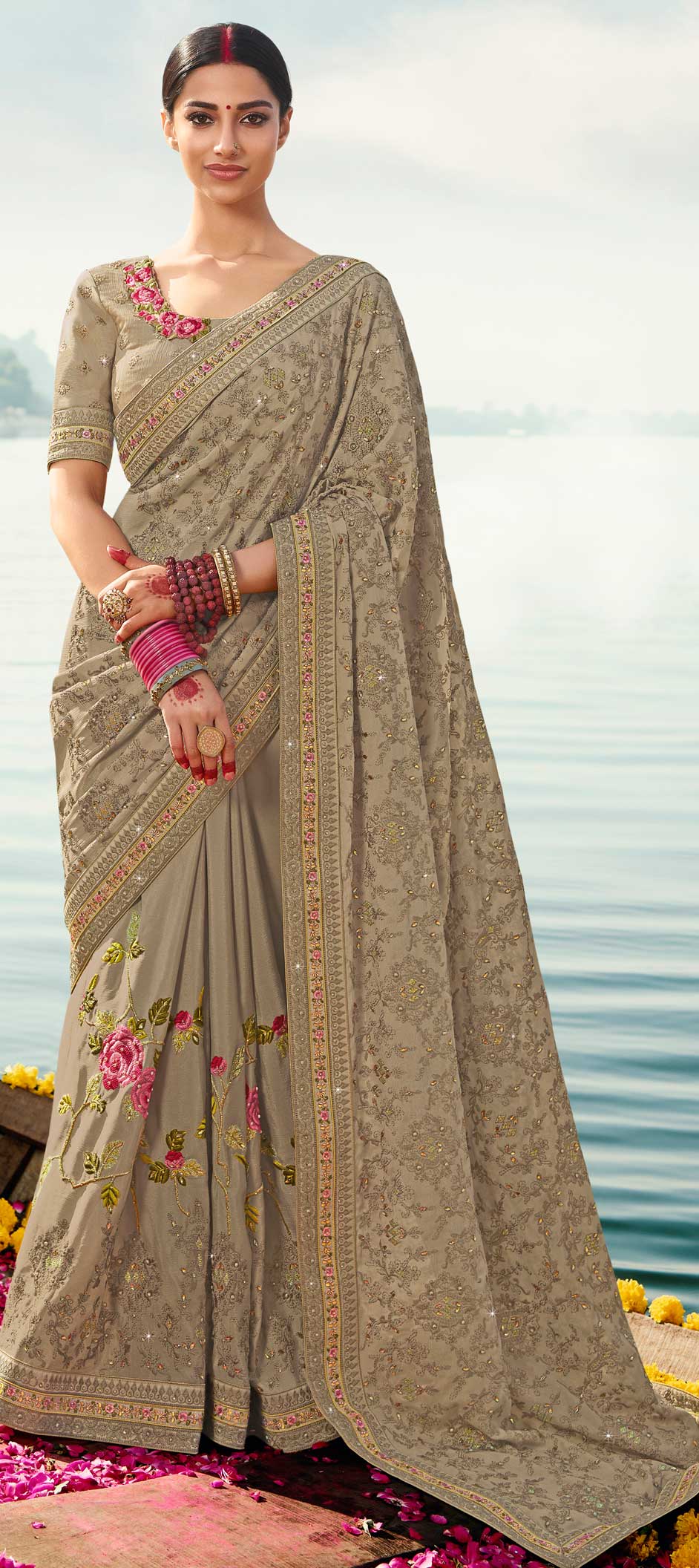 Lace Sarees Collection Buy Plain White Lacy Saris Online