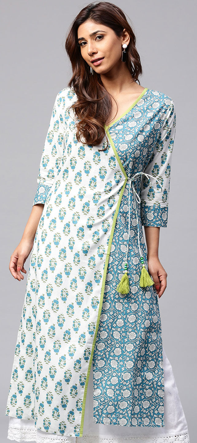 off white color kurti