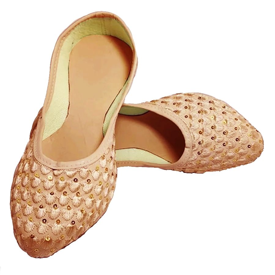 Beige and Brown color Jute fabric Women Shoes : 1678112