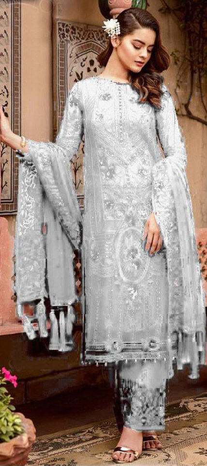 grey colour pakistani dresses Pakistani Grey Dresses