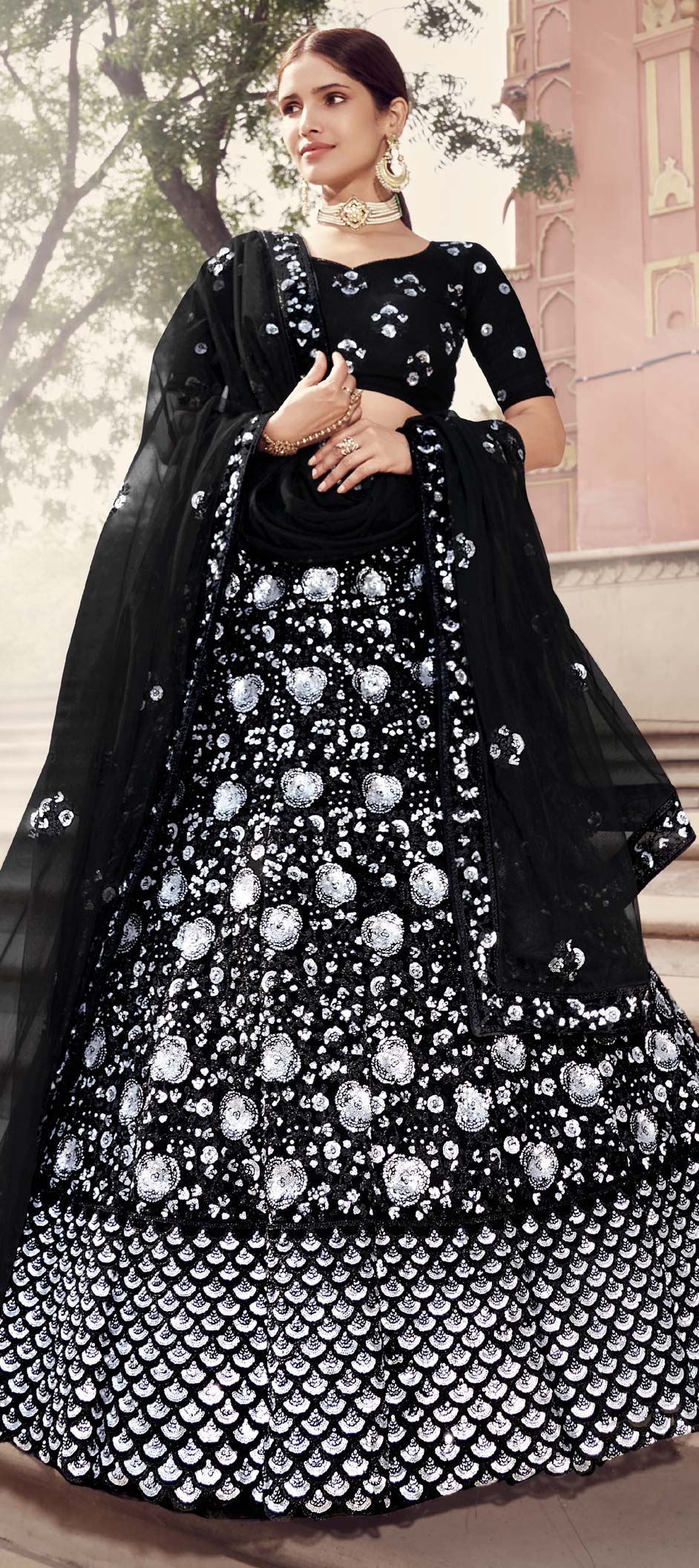 Black Womens Lehenga Cholis - Buy Black Womens Lehenga Cholis Online at  Best Prices In India | Flipkart.com